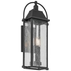 Kichler Harbor Row 23 1/4" High Black Outdoor Wall Light