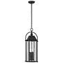 Kichler Harbor Row 25 3/4" Textured Black Outdoor Hanging Lantern