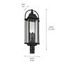 Thumbnail3 of Kichler Harbor Row 27 1/4"H Black 4-Light Outdoor Post Light more views