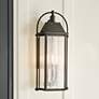 1_Kichler Harbor Row 28 3/4" High Black Outdoor Wall Light