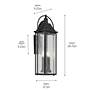 5_Kichler Harbor Row 28 3/4" High Black Outdoor Wall Light more views