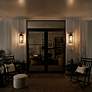 7_Kichler Harbor Row 28 3/4" High Black Outdoor Wall Light more views