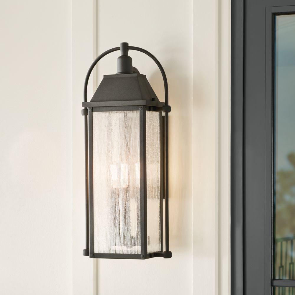 Kichler Harbor Row 28 3/4" High Black Outdoor Wall Light