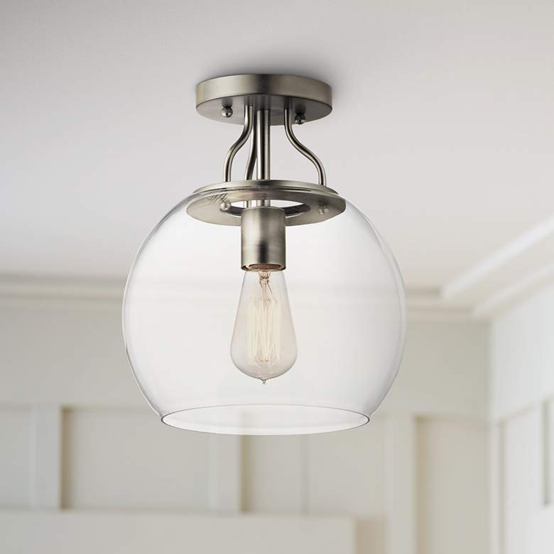 Image 1 Kichler Harmony 10" Wide Brushed Nickel Ceiling Light