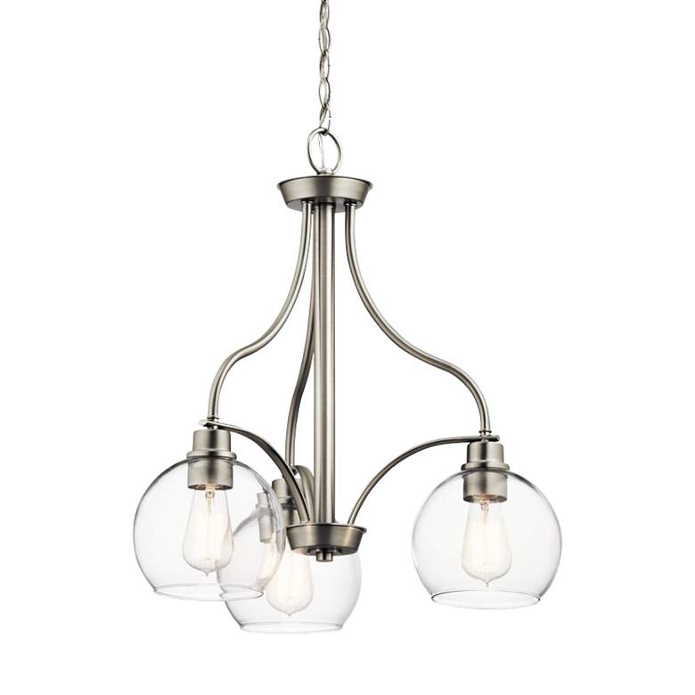 Image 1 Kichler Harmony 22" Wide Brushed Nickel 3-Light Chandelier