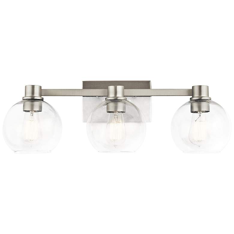 Image 3 Kichler Harmony 24 1/2"W Brushed Nickel 3-Light Bath Light more views