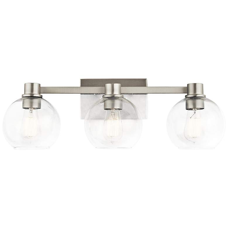 Image 3 Kichler Harmony 24 1/2 inchW Brushed Nickel 3-Light Bath Light more views