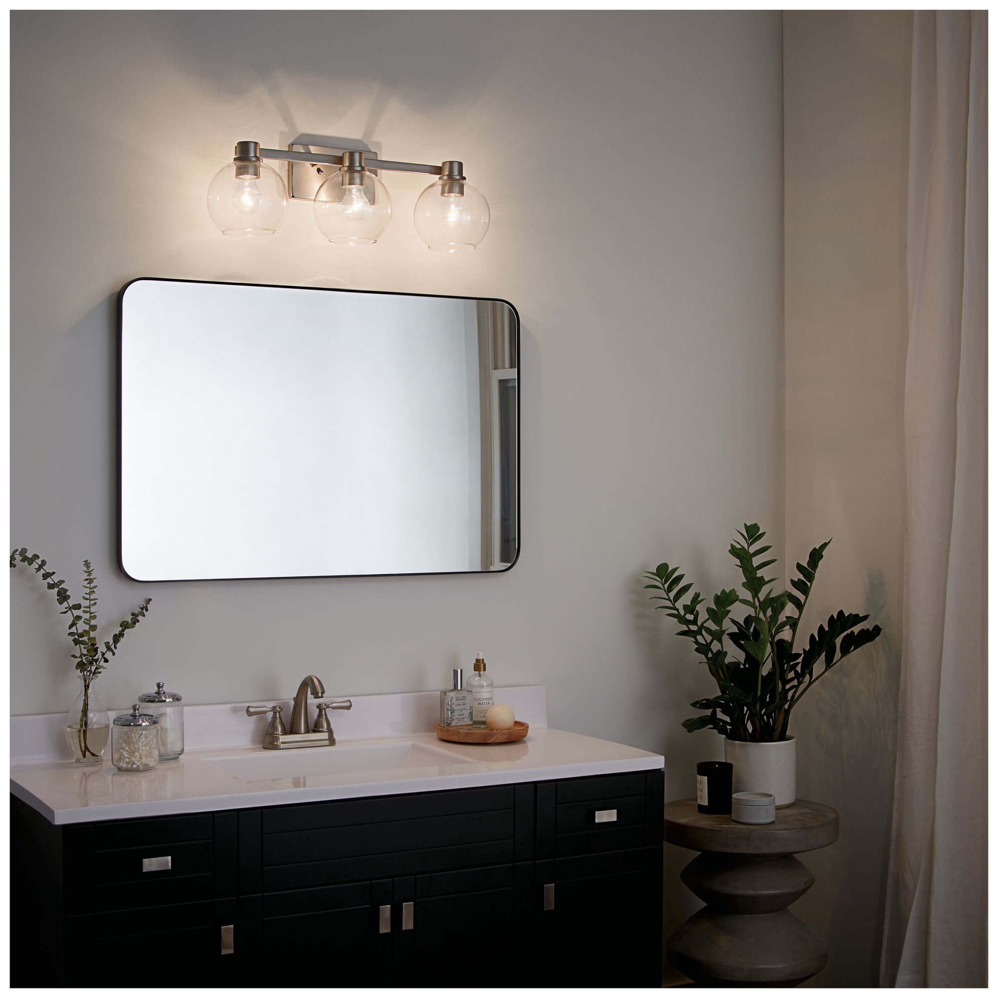 Kichler Harmony 24 1/2"W Brushed Nickel 3-Light Bath Light