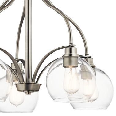 Kichler Harmony 26" Wide Brushed Nickel 5Light Chandelier 42D54 Lamps Plus