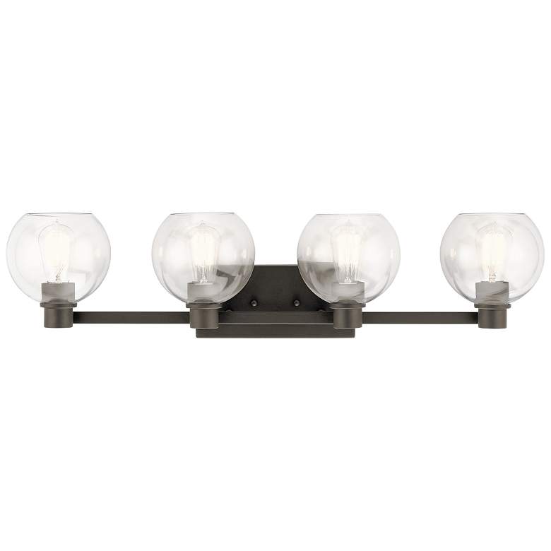 Image 1 Kichler Harmony 33 1/2 inch Wide Olde Bronze 4-Light Bath Light