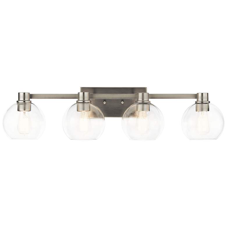 Image 3 Kichler Harmony 33 1/2 inchW Brushed Nickel 4-Light Bath Light more views