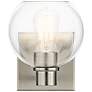 Kichler Harmony 8" High Brushed Nickel Clear Glass Modern Wall Sconce