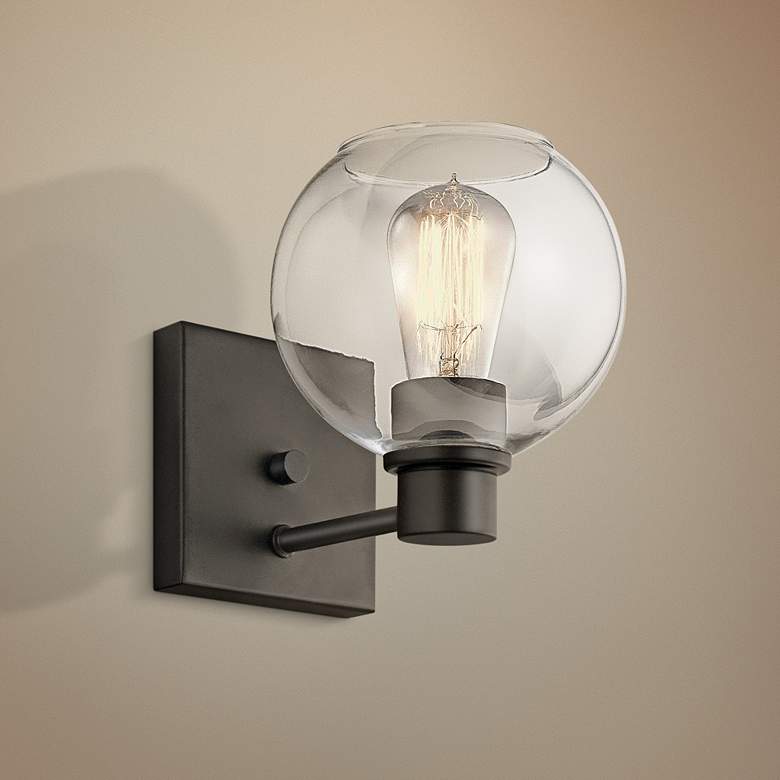 Image 1 Kichler Harmony 8" High Olde Bronze Wall Sconce