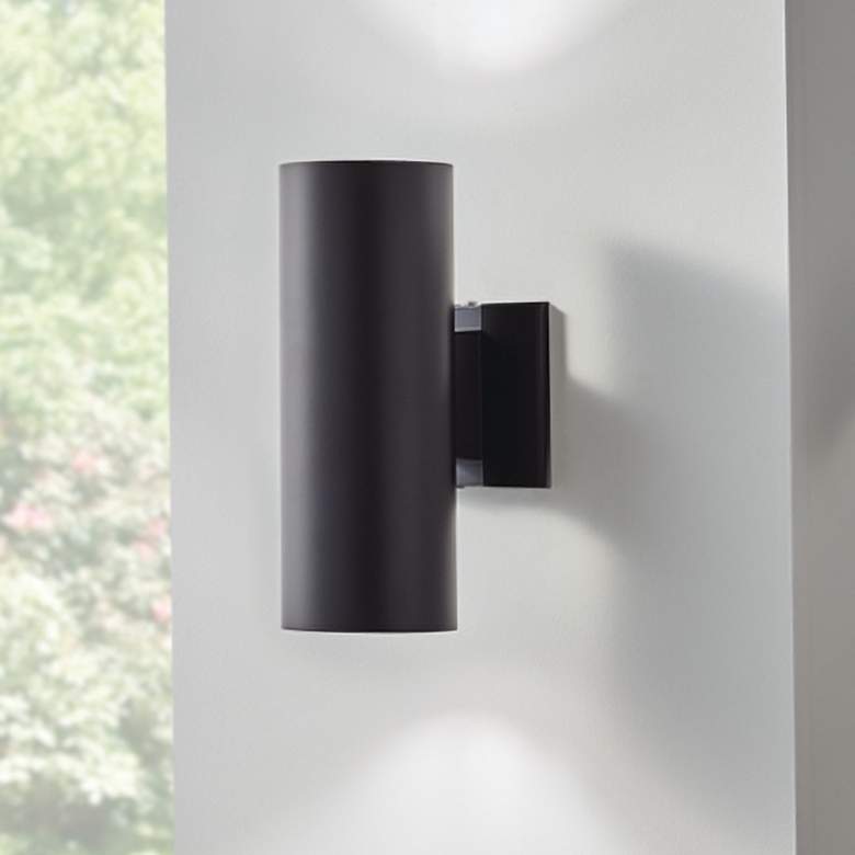 Image 1 Kichler Harper 12" High Black Outdoor Wall Light