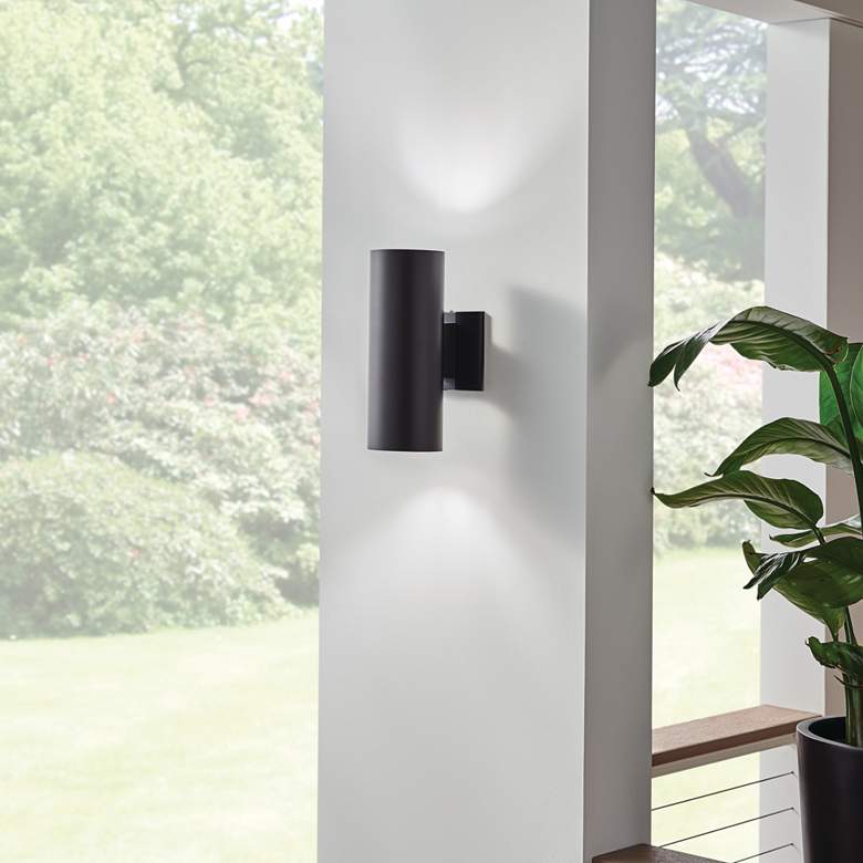 Image 6 Kichler Harper 12" High Black Outdoor Wall Light more views
