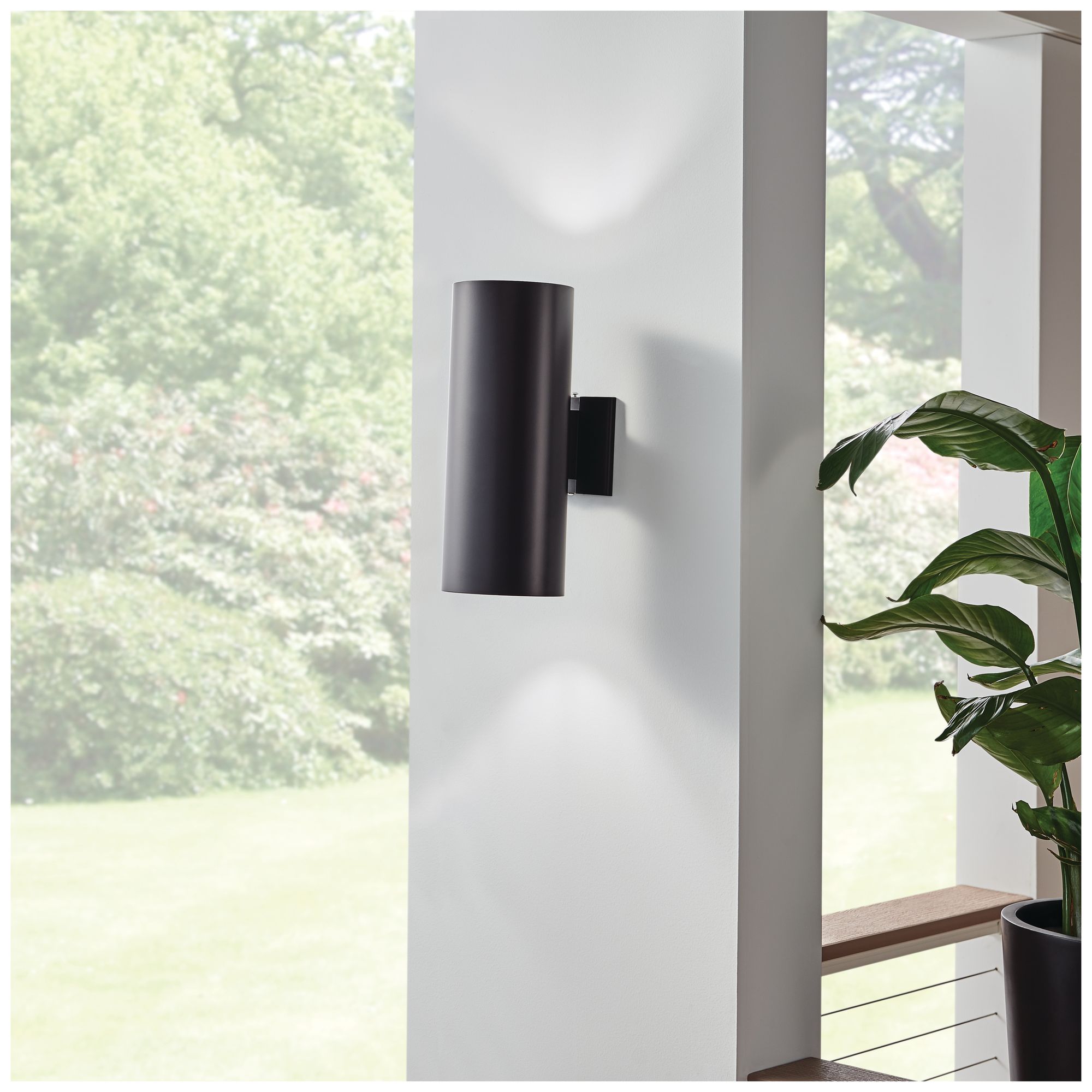 Kichler Harper 15" High Black Outdoor Wall Light