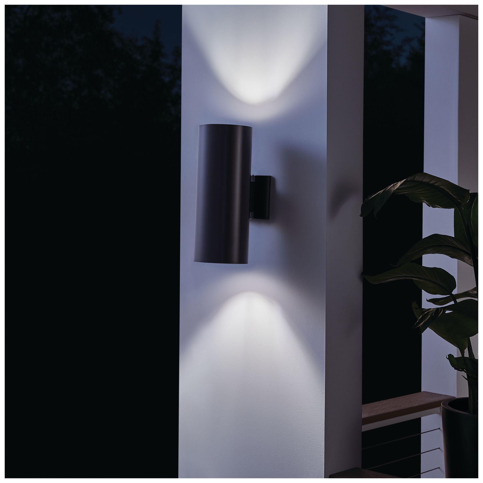 Kichler Harper 15" High Black Outdoor Wall Light