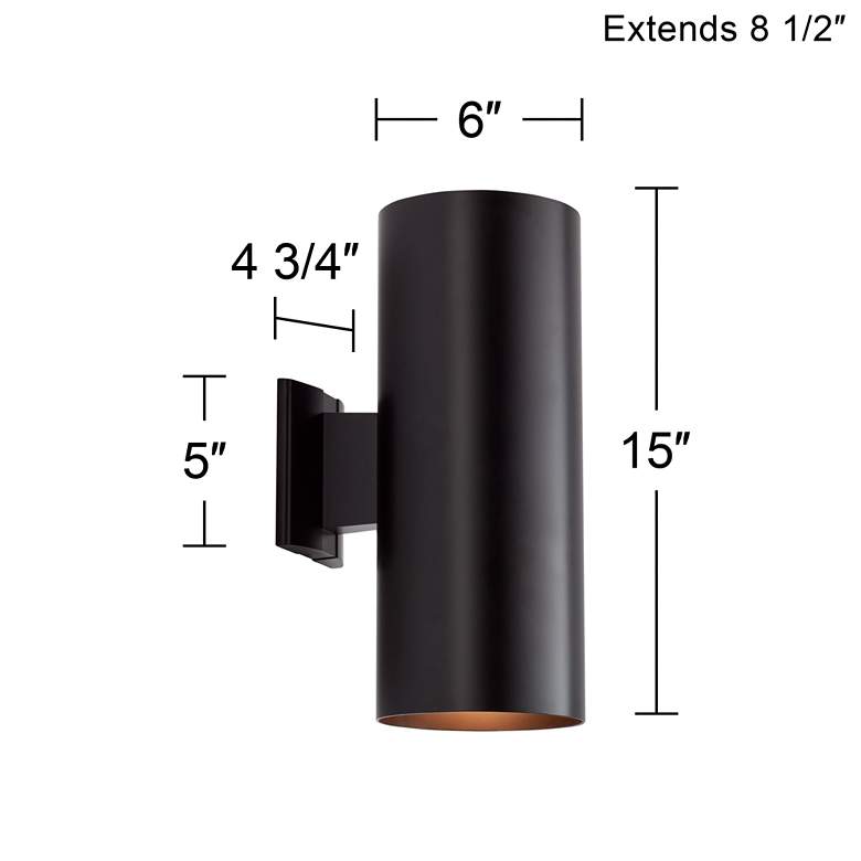 Image 7 Kichler Harper 15" High Black Outdoor Wall Light more views