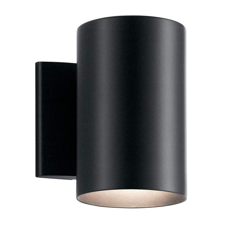 Image 1 Kichler Harper 7 inch High Black Outdoor Wall Light