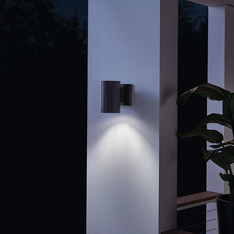 Image 5 Kichler Harper 7" High Black Outdoor Wall Light more views