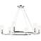 Kichler Harpin 37.75 Inch 6 Light Chandelier Clear Glass in Polished Nickel