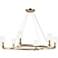 Kichler Harpin 6 Light Chandelier Clear Glass in Champagne Bronze