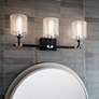 Thumbnail1 of Kichler Harvan 25" Wide Black 3-Light Vanity Bath Light