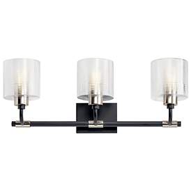 Image5 of Kichler Harvan 25" Wide Black 3-Light Vanity Bath Light more views