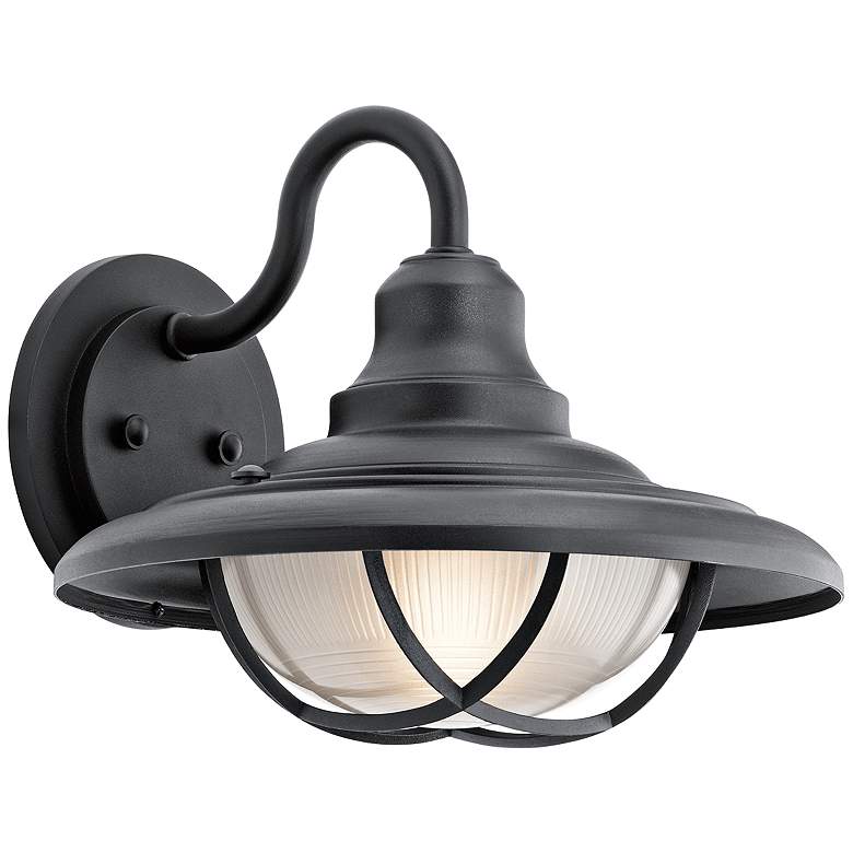 Image 1 Kichler Harvest Ridge 12 1/2 inchH Black Outdoor Wall Light