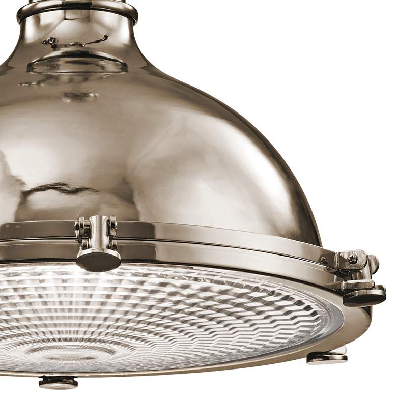 Image 2 Kichler Hatteras Bay 18" Wide Polished Nickel Pendant Light more views