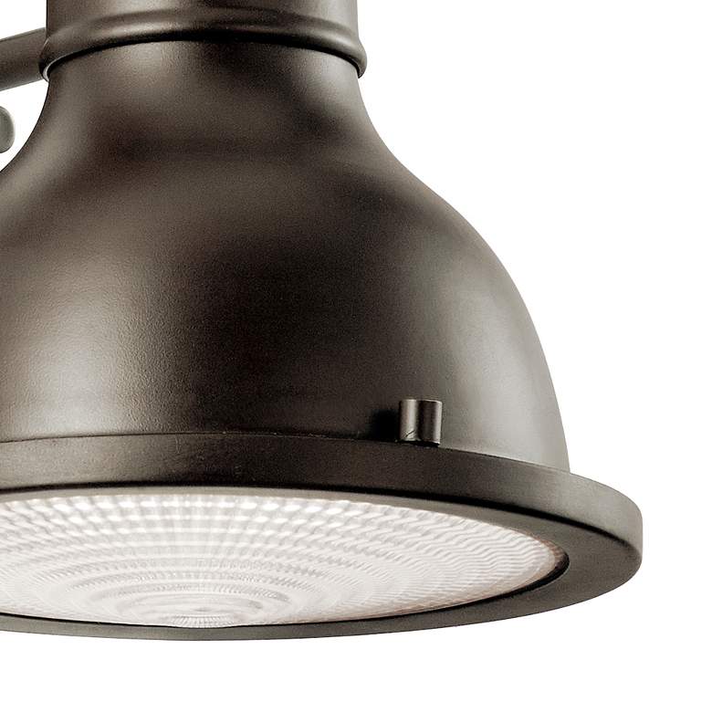 Image 2 Kichler Hatteras Bay 8" Industrial Bronze Dark Sky Outdoor Wall Light more views