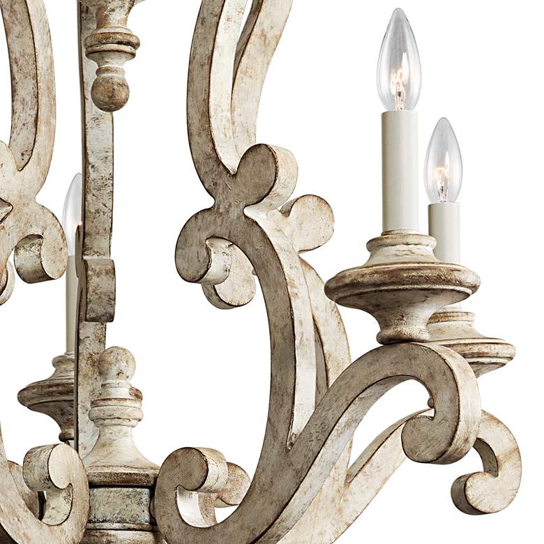 Image 3 Kichler Hayman 28" Wide 5-Light Traditional Antique White Chandelier more views