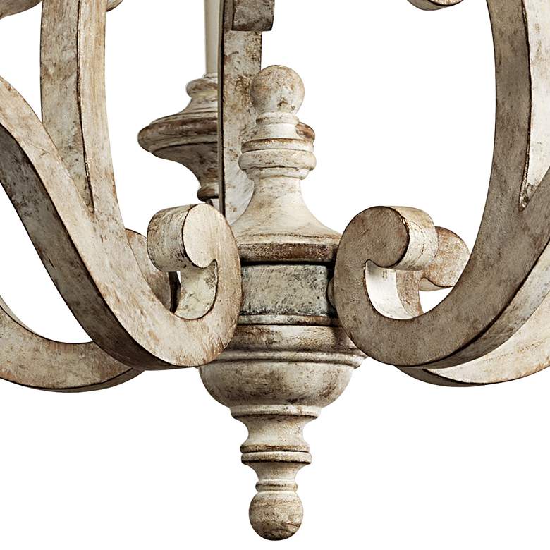 Image 5 Kichler Hayman 28" Wide 5-Light Traditional Antique White Chandelier more views