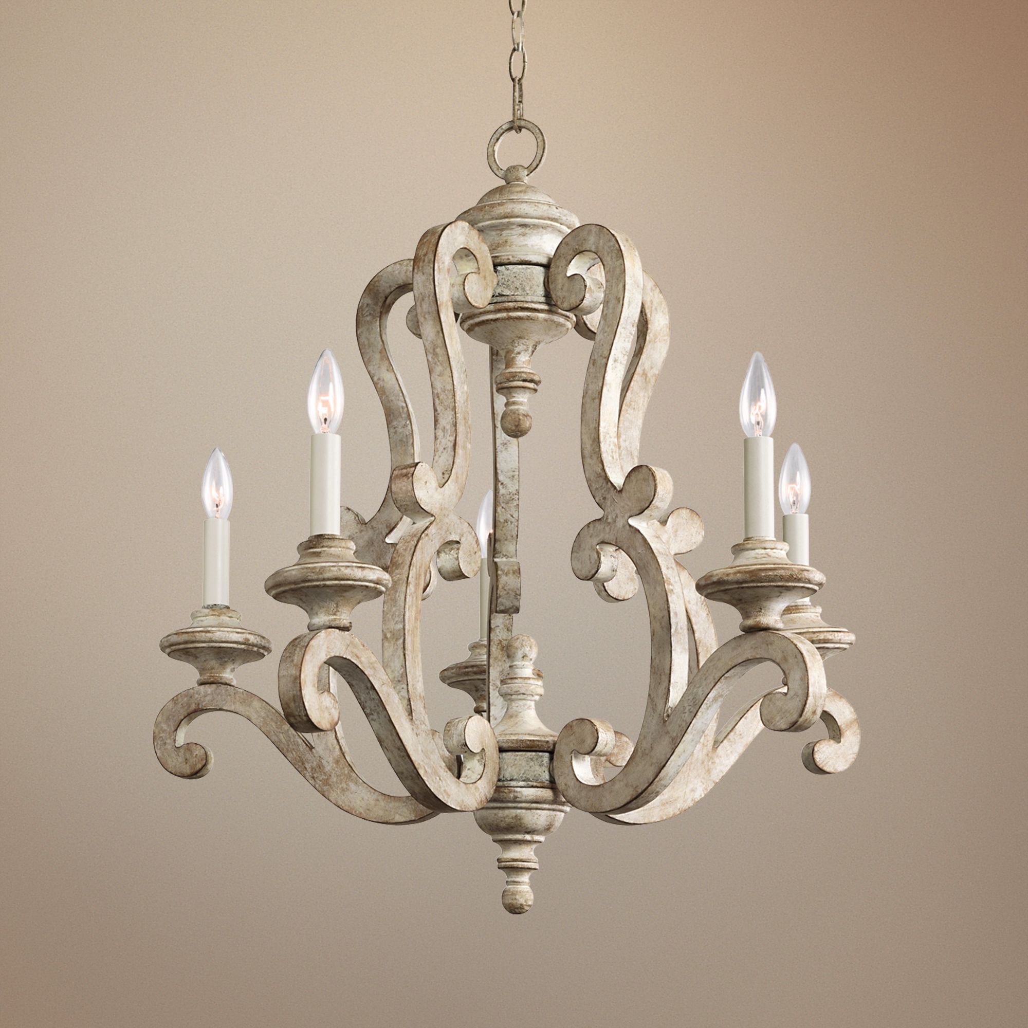 White deals vintage chandelier