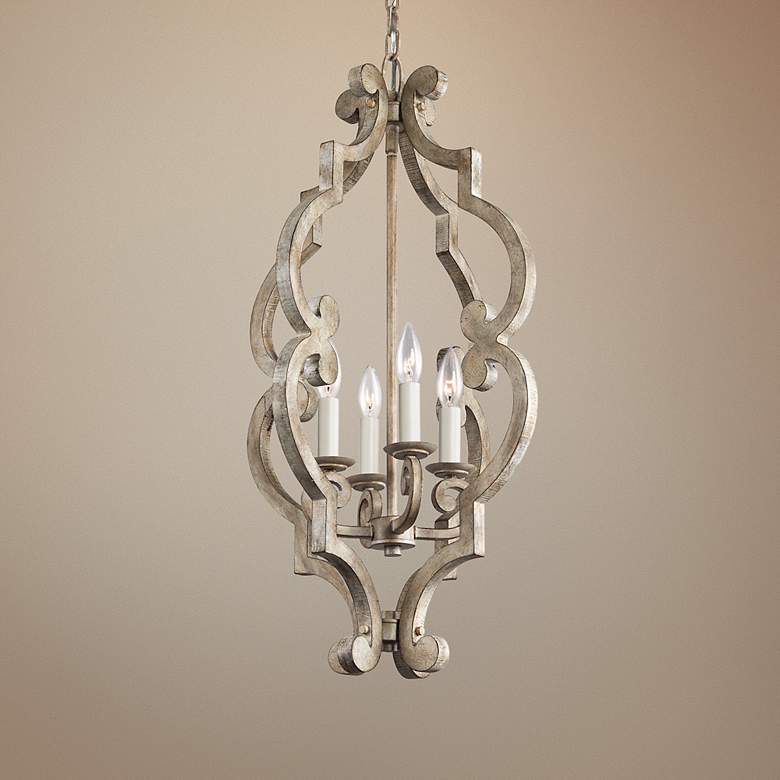 Image 1 Kichler Hayman Bay 16 1/4" Wide Antique White Pendant