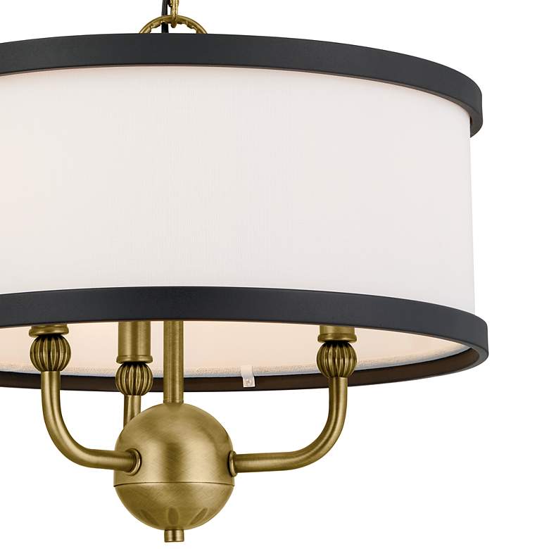 Image 4 Kichler Heddle 15 1/2" Wide Natural Brass Pendant Light more views