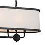 Thumbnail2 of Kichler Heddle 42 1/2" Wide Textured Black 8-Light Linear Chandelier more views