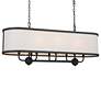 Thumbnail3 of Kichler Heddle 42 1/2" Wide Textured Black 8-Light Linear Chandelier more views