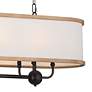 Thumbnail2 of Kichler Heddle 42 1/2"W Anvil Iron 8-Light Linear Chandelier more views