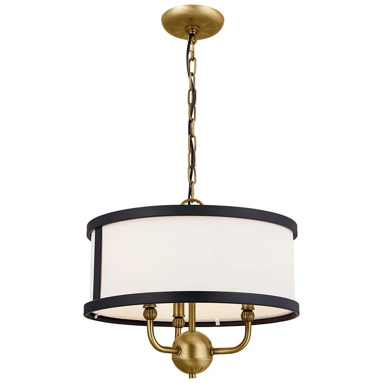 Image 2 Kichler Heddle Natural Brass