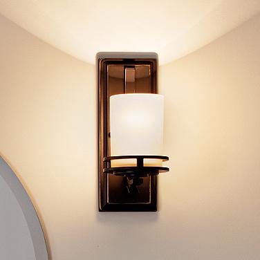 Kichler Hendrik 12"H Olde Bronze Wall Sconce w/ Umber Glass