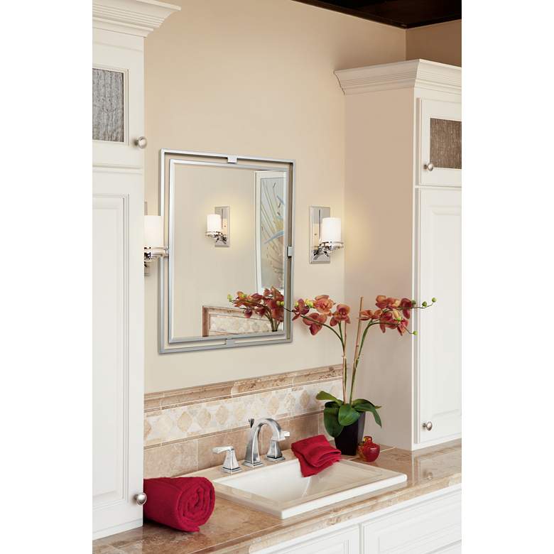 Image 2 Kichler Hendrik 12" High Satin Opal Glass Wall Sconce more views