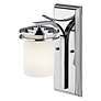 3_Kichler Hendrik 12" High Satin Opal Glass Wall Sconce more views