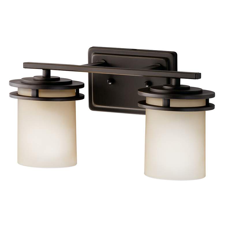 Image 3 Kichler Hendrik 14 1/2" Wide Bronze Bathroom Light Fixture more views