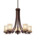 Kichler Hendrik 24 1/2" Wide Bronze and Umber 5-Light Chandelier