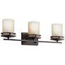 Kichler Hendrik 24" Wide 3-Light Bronze Bathroom Light Fixture in scene