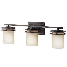 Image5 of Kichler Hendrik 24" Wide 3-Light Bronze Bathroom Light Fixture more views