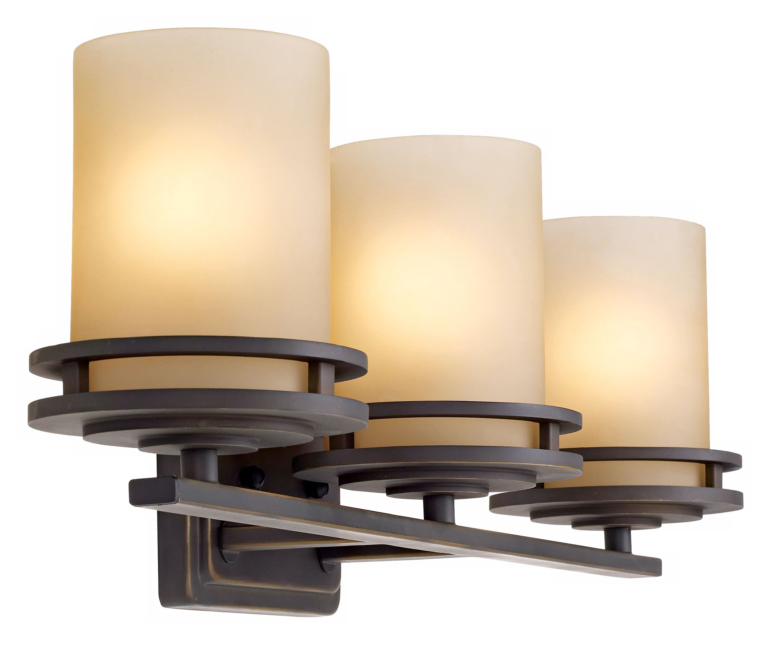 Image 6 Kichler Hendrik 24" Wide 3-Light Bronze Bathroom Light Fixture more views