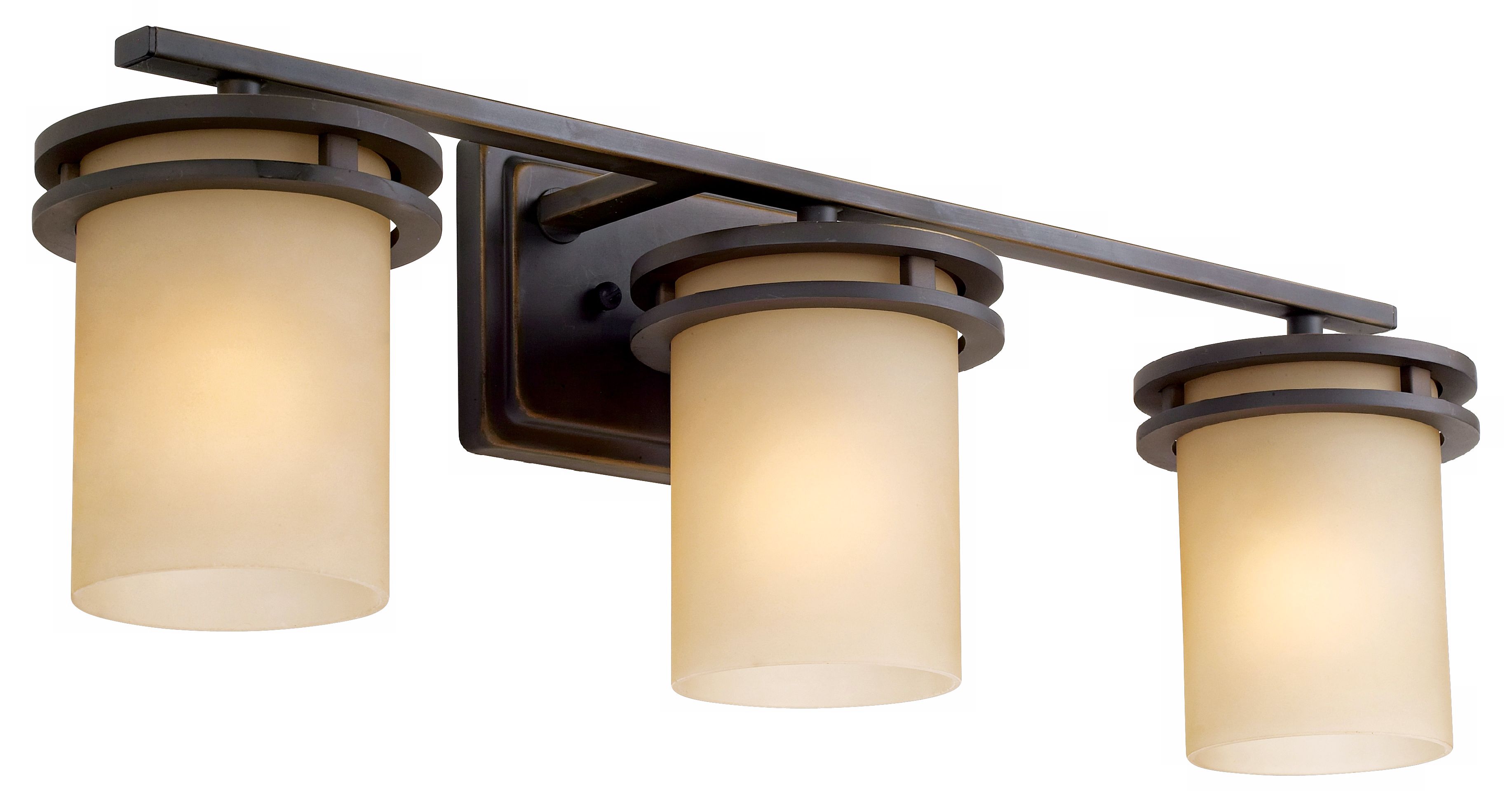 Image 7 Kichler Hendrik 24" Wide 3-Light Bronze Bathroom Light Fixture more views