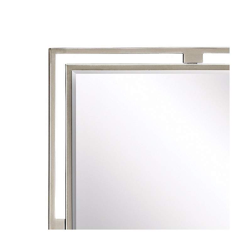 Image 3 Kichler Hendrik 24 inch x 30 inch Rectangular Brushed Nickel Wall Mirror more views